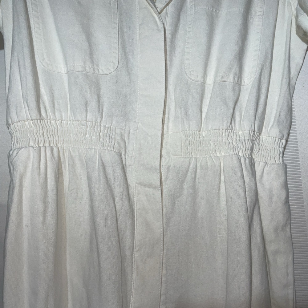 Universal Thread Womens White Button Up Romper Si… - image 6